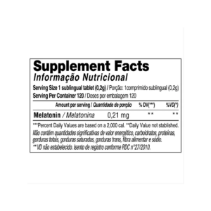 MELATONIN - MELATONINA SUBLINGUAL 120 COMP