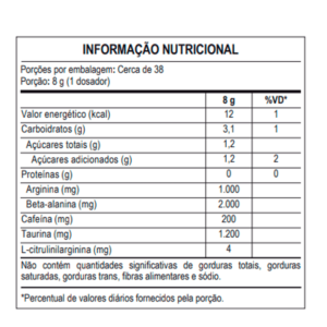 Pré Work Out M5 300g - Probiótica